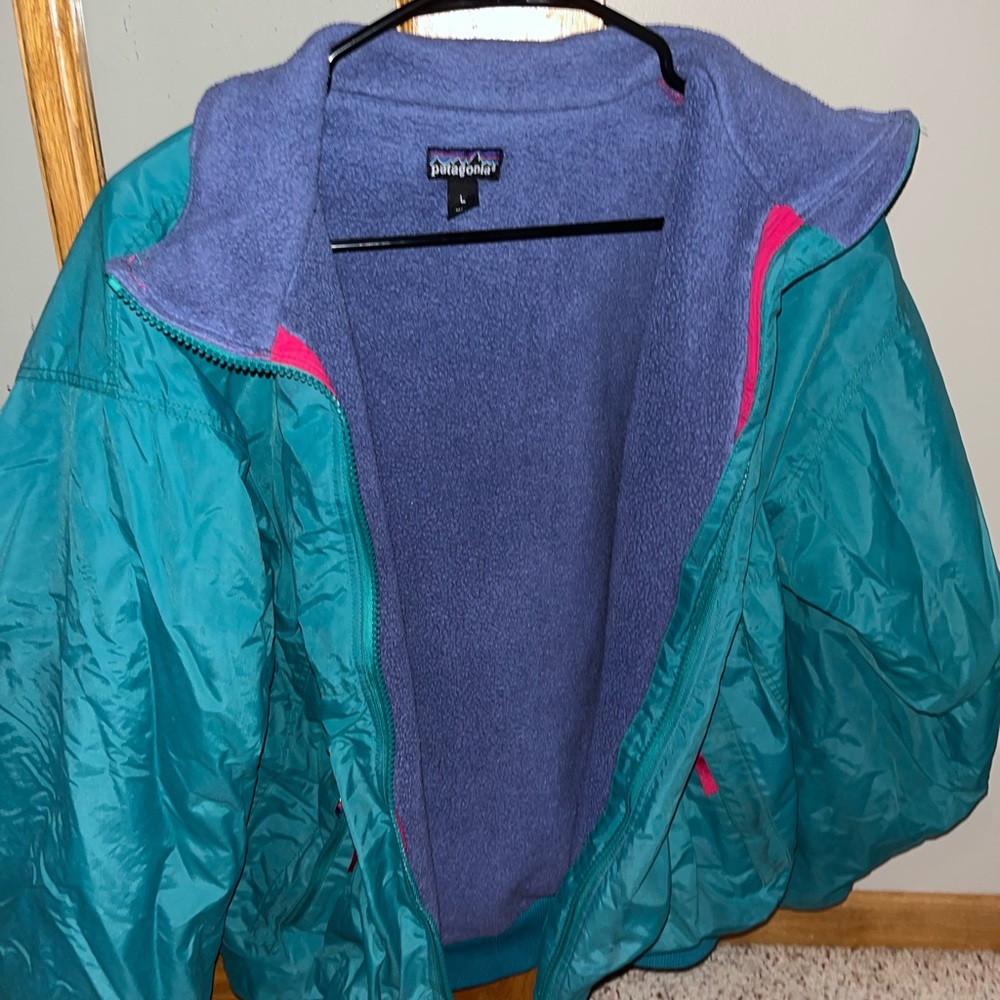 Vintage Patagonia fleece lined jacket